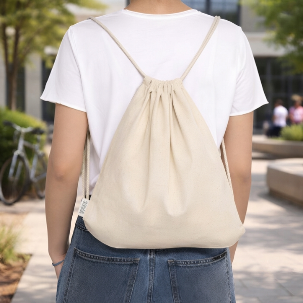 Bolsa mochila de algodón "CHILL" - Image 2